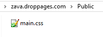 Ordnerstruktur droppages main_css